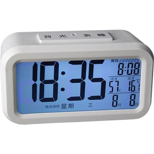 Luminous Snooze Electronic Digital Alarm Clock Multi Function Silent Alarm Clock Portable Student Bedside Alarm Clock MM60NZ