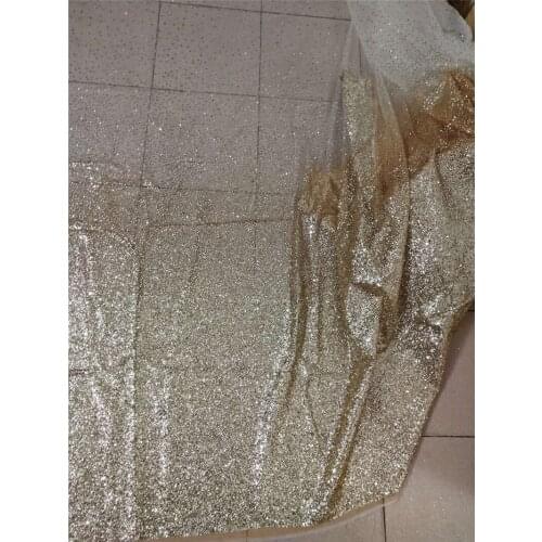 All glitter design YG-718 glitter hand print mesh african india lace fabric for wedding /evening dress