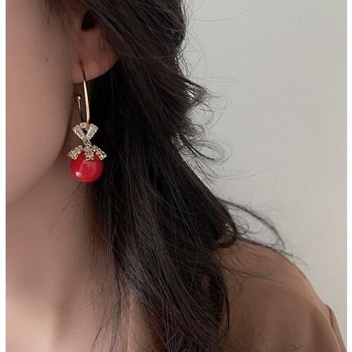 Find Me Simple Alloy Zircon Snowflake Earrings Imitation Pearl Ball Pendant Earrings For Women Fashion Jewelry Accessories