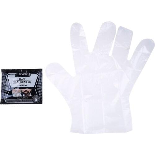 1Pc 15ml 5Mins Blackening Beard Shampoo Dye Beard Into Black Coloring Grey Removal