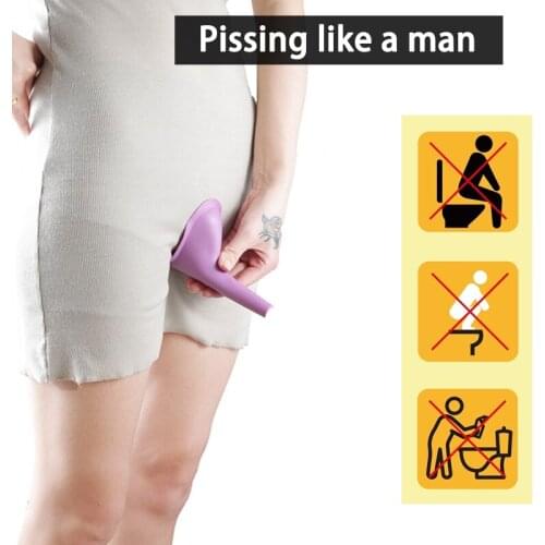 10 pcs Reusable Outdoor Women Urinal Tool Foldable Female Urinal Soft Silicone Urination Device Stand Up Pissing For Camping