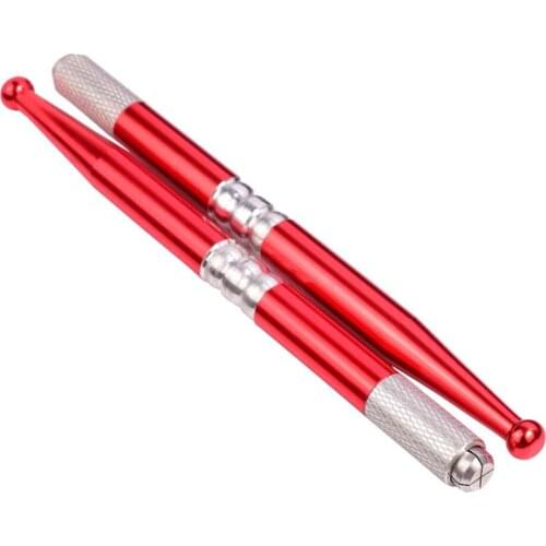 5 PCS Free Shipping Aluminum alloy 3D Eyebrow Embroidery Pen Manual Tattoo Machine Permanent Makeup Kit accesories