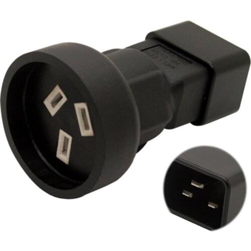 IEC320 C20 TO SAA IEC 320 C20 para SAA 3 pin female Power adapter para PDU UPS AC PLUG Adaptador Conventer