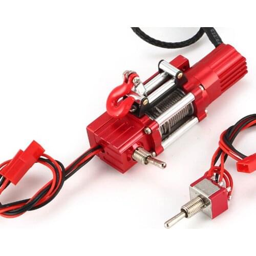 MagiDeal RC Car Dual Motor Winch for 1/10 Axial SCX10 TRX4 D90