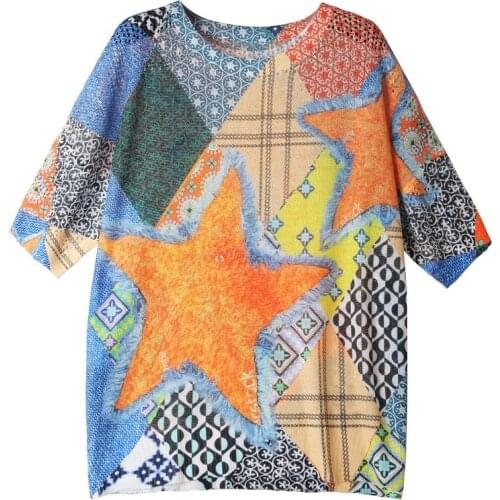 Design Casual Striped Unisex Hip Hop Oversized Women Clothing Streetwear Ladies Couple Clothes Sweater Fashion Nice Summer Top