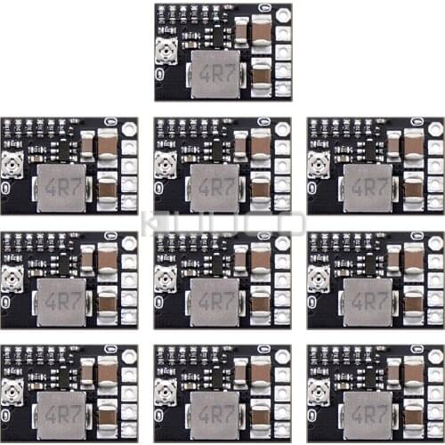 DROK 10pcs Mini DC-DC Buck Converter Step Down Module 4.5-20V to 1-16V 2A Non-isolated Power Supply Stabilizer Board
