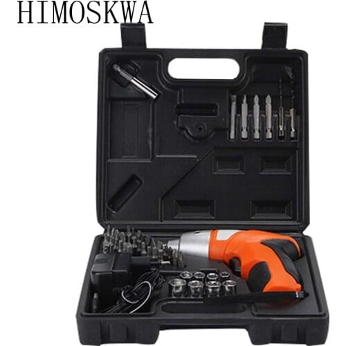 HIMOSKWA 4.8v Electric Screwdriver Lithium Battery Rechargeable Multi-function cordless Electric Drill