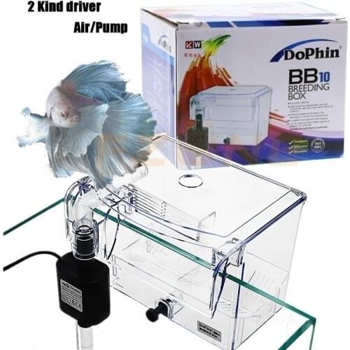 Aquarium Breeding Hatchery House Clear Fish Tank Incubator Aquarium Transparent Breeder Isolation Hanging Box Pump