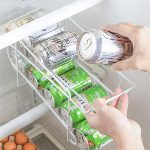 Kitchen Accessories Cans Beer Cola Storage Shelf Refrigerator Storage Rack Iron Organizador Cozinha Porta Tempero High Quality
