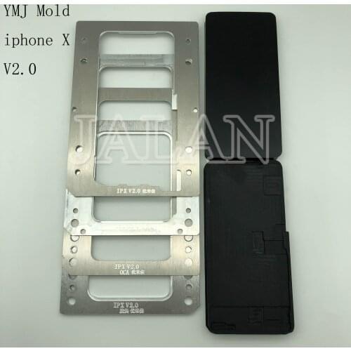 2.0 new version YMJ laminating mold phone LCD refurbished repair for iPhone X unbent flex OCA glass laminating mold