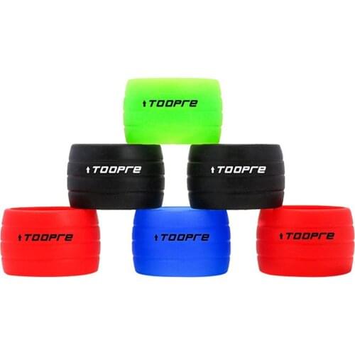 TOOPRE Anti-skip Bicycle Handlebar Tape Road Fixie Bike Bend Handlebar Tape Fixing Ring Anti-Slip Waterproof Silicone Sleeve