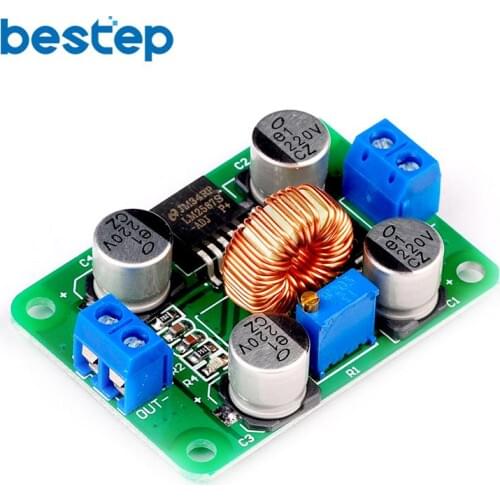 LM2587 DC-DC 3.5V-30V to 4V-40V Step Up Power Supply Module Adjustable 5A Boost Converter Voltage Regulator Board for Arduino