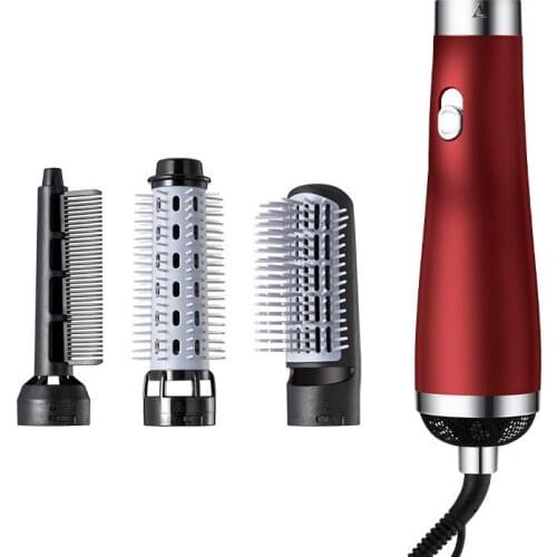 Multifunctional 3 In 1 Hair Dryer Brush Straight Hair Comb Hair Curler One Step Hot Air Brush Women Rotating Hair Dryer Brush