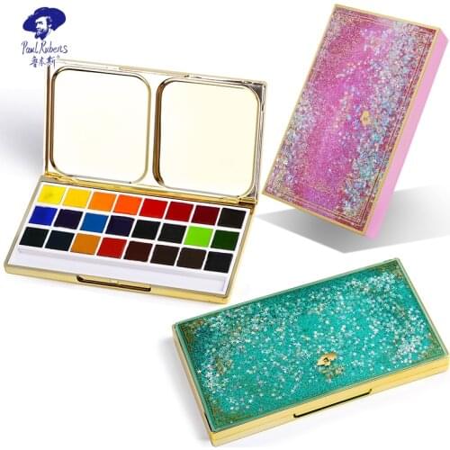 Rubens Bright Series 24 Color Watercolor Paint Set Flowing Water Appearance Watercolor Illustration Painting Tool