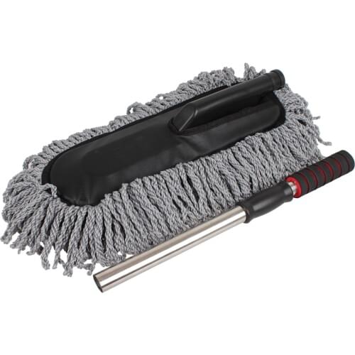 Nano Microfiber Cleaning Retractable Wax Mop Car Wax Sweep Duster Clean Brusher