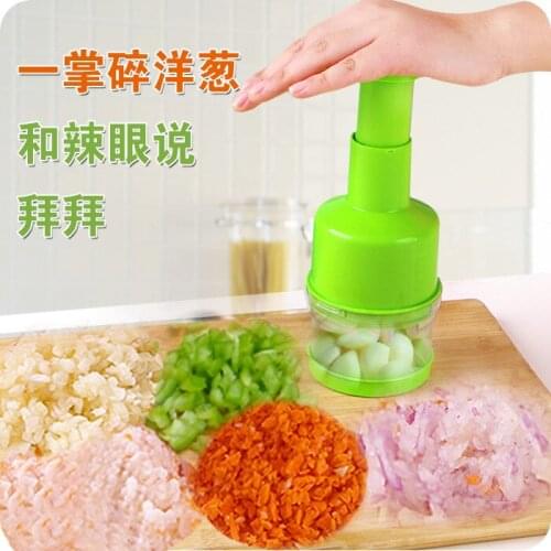 Stainless Steel Hand-pressing Vegetable Cutter Racket Knife Kitchen Multi-functional Ginger And Garlic Cutter Chopper Chopper On