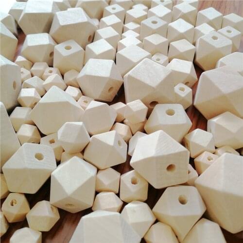 Natural Wooden Spacer Beads Octagon Eco-Friendly Loose Wood Bead DIY Crafts supplies Jewelry Making Accessories