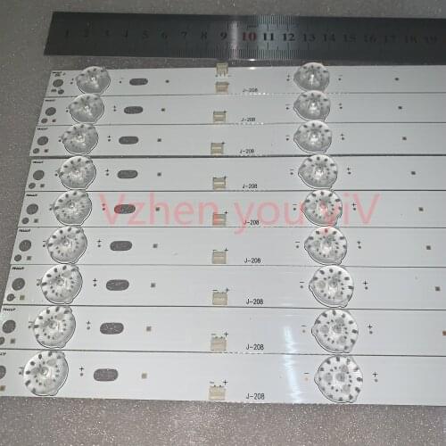 45PCS/LOT 5set original led quality Backlight strip JS-D-JP5510-B61EC E55DU1000---4K FHD A/B 8A&1B IN 1TV 576.0MM*17.0MM*1.0T