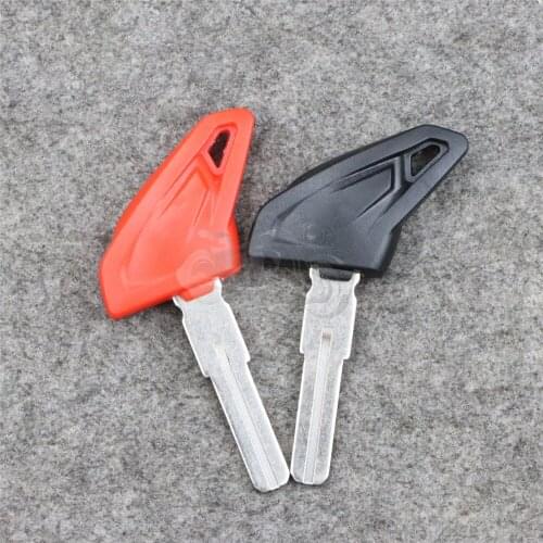 Fit for Ducati Scrambler 400 800 1100 Black Red Motorcycle Uncut Blank Key Embryo Blade