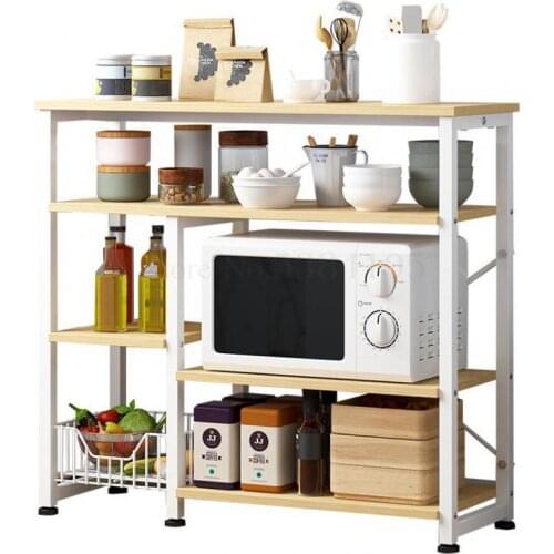 Shelf Home Kitchen Multi-layer Shelf Northern Europe Creative Grid Simple Modern Corner Space Floor Closet