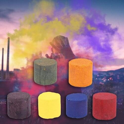 2/4pcs Party Supplies Smoke Cake Colorful Smoke Effect Show Round Bomb Stage Dj Christmas Birthday Photography Supplies Aid