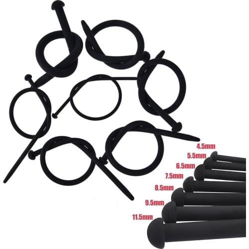 7PCS/Set 352mm Long Silicone Urethral Dilator Sounds Soft Penis Plugs Male Masturbator Urethra Sounding Rod Sex Toys For Men