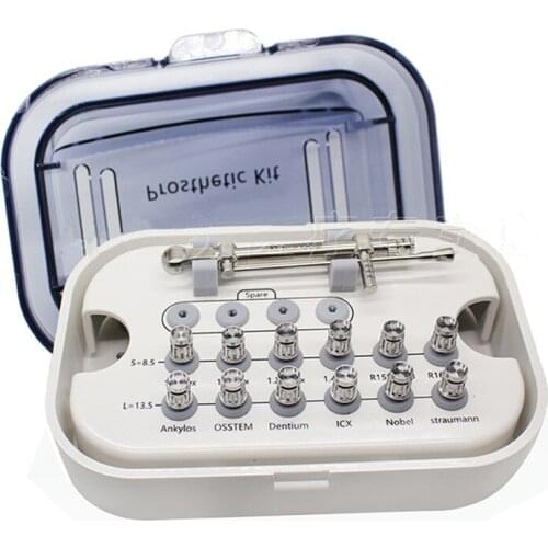 Dental Implant Instruments Prosthetic Kit Universal Torque Wrench 12 Pcs Screw Drivers iTi NOB Ankylos 3i Osstem ICX