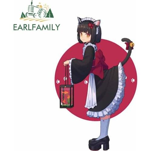 EARLFAMILY 13cm x 8.1cm For Zerochan Anime Vinyl Car Stickers Motorcycle Windows DIY Decal Waterproof Scratch-Proof Decoration