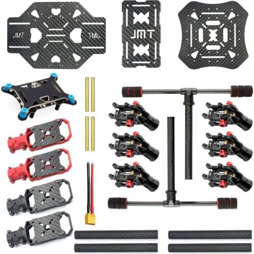 X4 560mm Carbon Fiber Foldable Frame with Foldable / Non-foldable Landing Skid for RC Helicopter Quadcopter DIY Drone