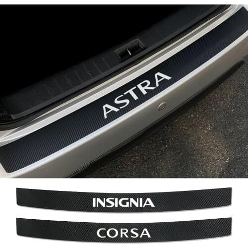 Car Rear Bumper Protector Sticker For Opel OPC Astra J H G K Insignia Corsa D B E Mokka Vectra Auto Trunk Trim Guard Accessories