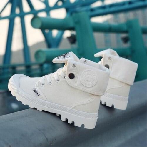 High-Top Womens Shoes Stylish Comfortable Thick Bottom Mountaineering Sports Canvas Shoes Spring Autumn Hot New Casual Shoes