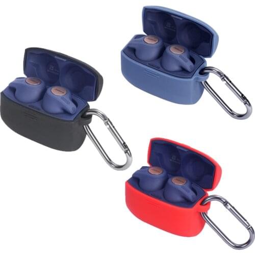 1PCs Earphone Case for Jabra Elite 65 t Wireless Sports Headset Protective Case Cover with Anti-Lost Hook Earphone Accessories