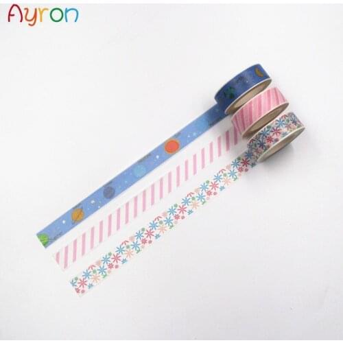 1Pcs Diy Candy Hot Flower Tape Decoration Roll Diy Washi Decorative Sticky Paper Masking Tape Self Adhesive Tape Scrapbook Tape