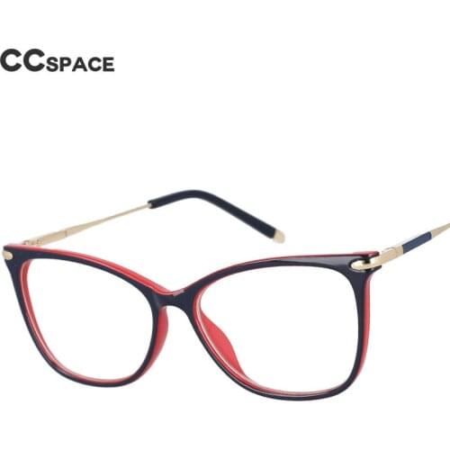 53010 Cat Eye Square Anti Blue Light Optical Glasses TR90 Frames Spring Leg Women Fashion Computer Eyeglasses
