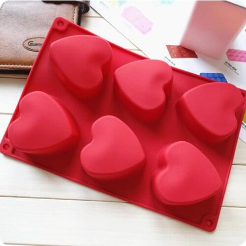 6 Love soap mold DIY hand-made soap silicone mold