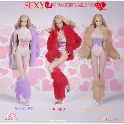 1:6 Action Figures accessories fur coat+shoes doll clothes for 12in figure doll fit TBLeague doll.not include doll & other E2761