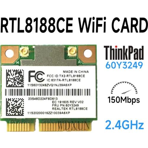 Lenovo ThinkPad RTL8188CE T420 X220 T430 X230 E430 X230 T520 b/g/n Wireless card 60Y3249 RTL8188 WLAN WIFI