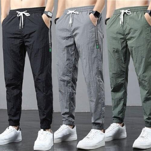 Loose Trousers Men Spring Summer 2021 New Arrival Ultra-thin Pants Outdoor Jogger Sport Comfort Pants Pantalons Pour Hommes