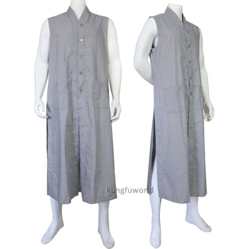 Buddhist Robe Shaolin Monk Kung fu Vest Meditation Uniform Martial arts Suit