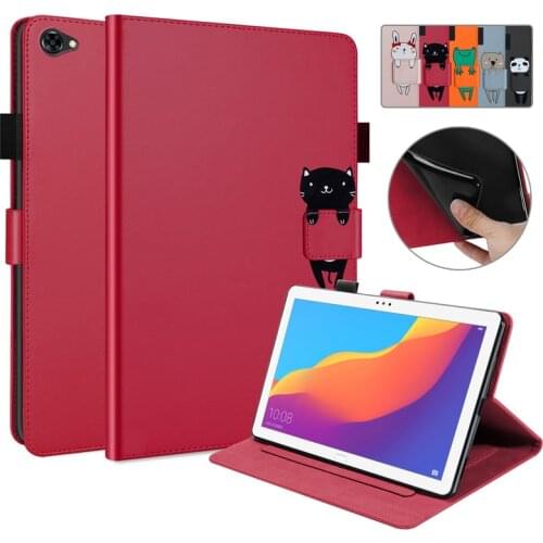 For Huawei Mediapad M5 Lite Case 10 1 Inch Kawaii Cartoon Flip Stand Wallet Cover Funda For Huawei Mediapad M5 Lite 10 Case 10.1
