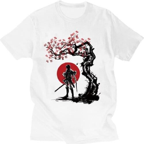 Printed T-shirt Riman Attack on Titan Attack on Titan Men 's Fashion Short-Sleeved Cotton Cool T-shirt