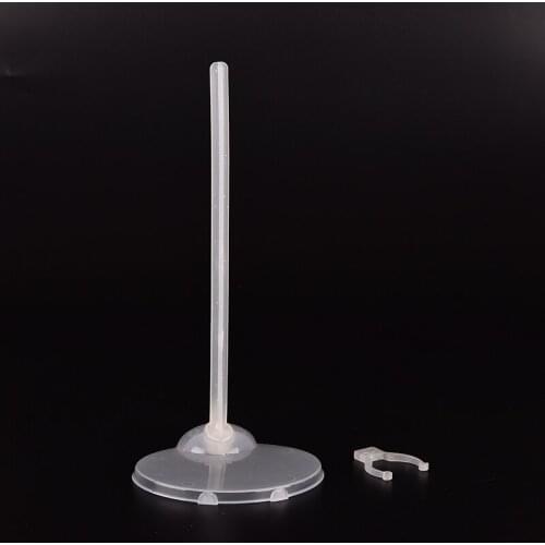 21.5cm Transparant Dolls Stand Display Holder For Plastic Hangers Stand Doll Dress Clothes Accessories
