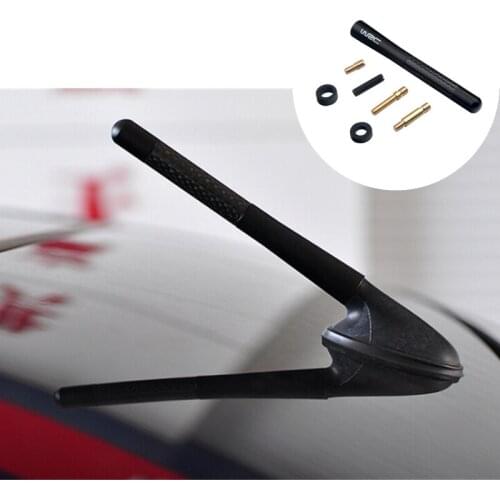 WRC Carbon Fiber Short Antenna Radio Antenna Auto Accessories For Volkswagen MK4 MK5 MK6 Golf 5 6 7 Polo