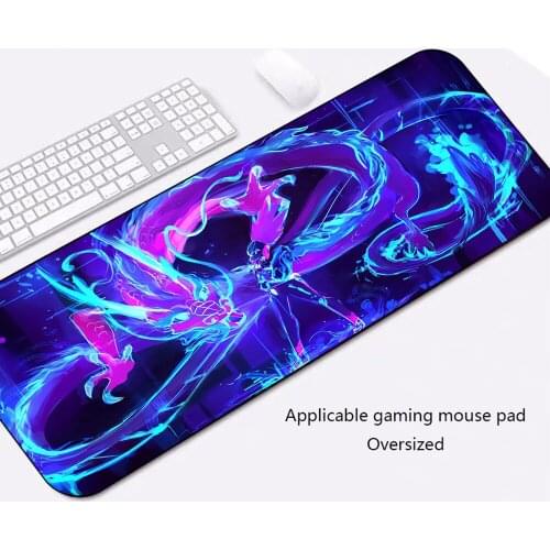 GuJiaDuo Gaming Mouse Pad xxl Laptop Gamer Non-slip Keyboard Carpet Pad Gaming Accessories Cs Go LOL Anime Mouse Pad 90X40 Mat