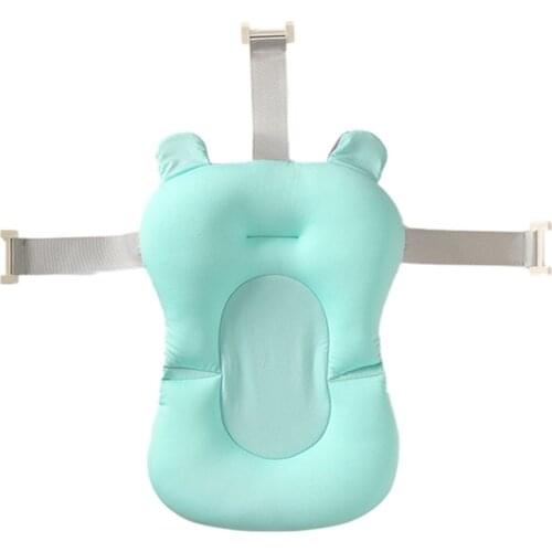 Newborn Baby Bath Tub Seat Mat Baby Shower Air Cushion Bed Non-Slip Bathtub Infant Safety Security Support Cushion Mats