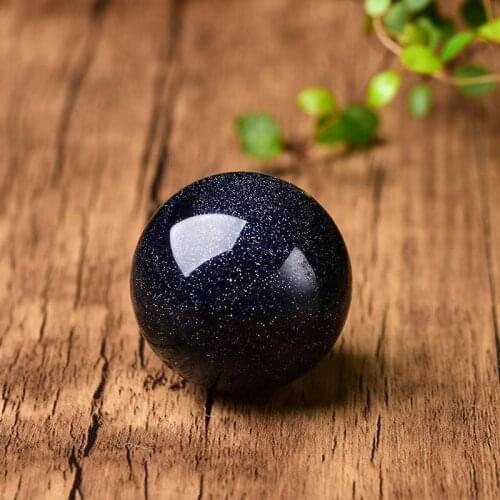 Large Blue Goldstone Blue Sandstone Meditation Healing Power Ball