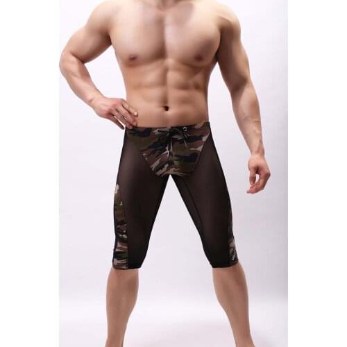 Mens Running Shorts Man Quick Dry Camouflage Training Fitness Compression Gym Shorts Mens Short Fitness Tight Trousers