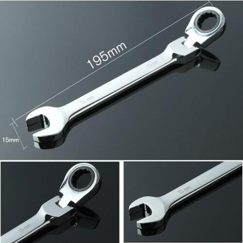 15mm torque ratchet wrench tool set spanners with key ratchet set woodworking carpenter power car repairing hand tool adjustable