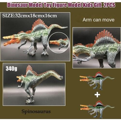 New 12.6'' Large Spinosaurus Dinosaur Model Toy Figure Model Kids Gift 2PCS creative Dinosaur doll model Children gift Игрушки