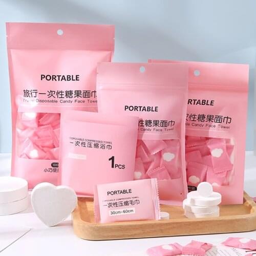 Disposable Portable Compressed Soft Towel Pure Cotton Travel Cleansing Towel Beauty Towel Facial Cleansing Hand Towel